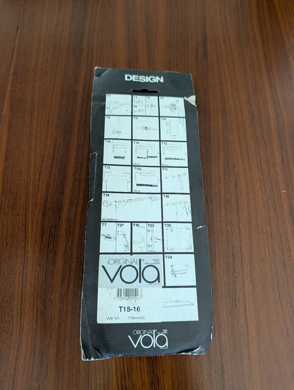 Vola By Arne Jacobsen Towel Holder With Backplate T15-16